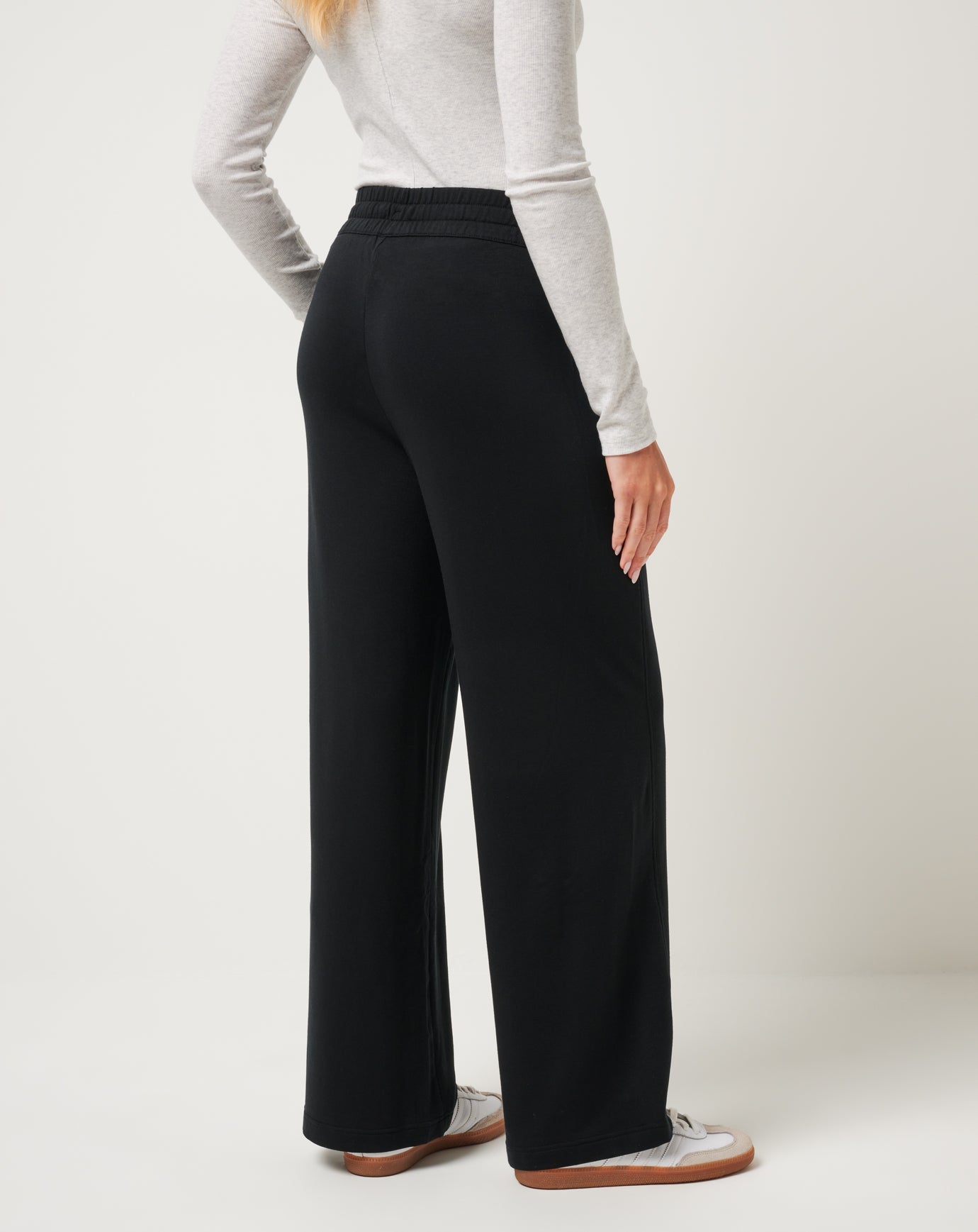 Cloud Terry Wide Leg Pant Women/Black