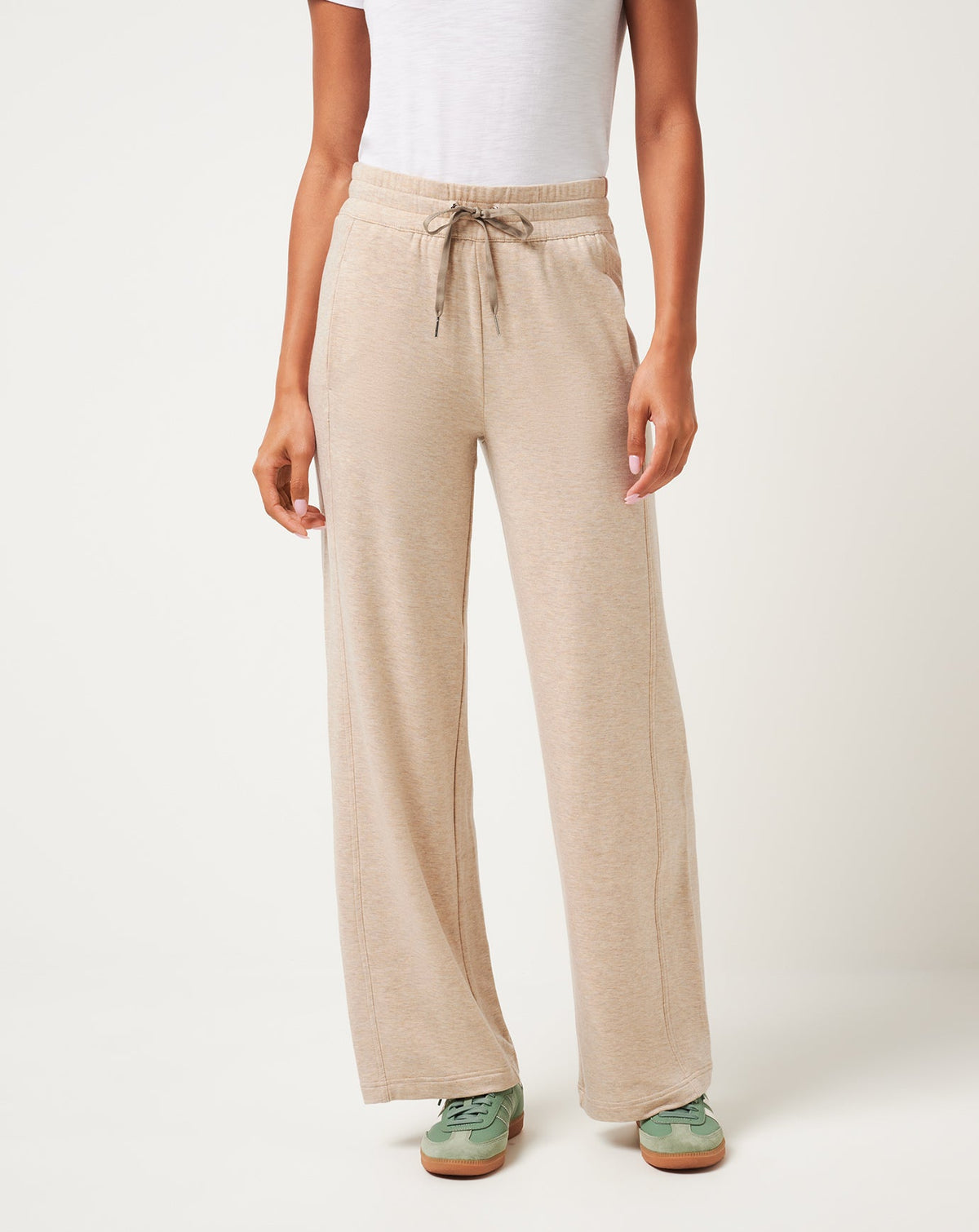 Cloud Terry Wide Leg Pant Women/Heather Natural