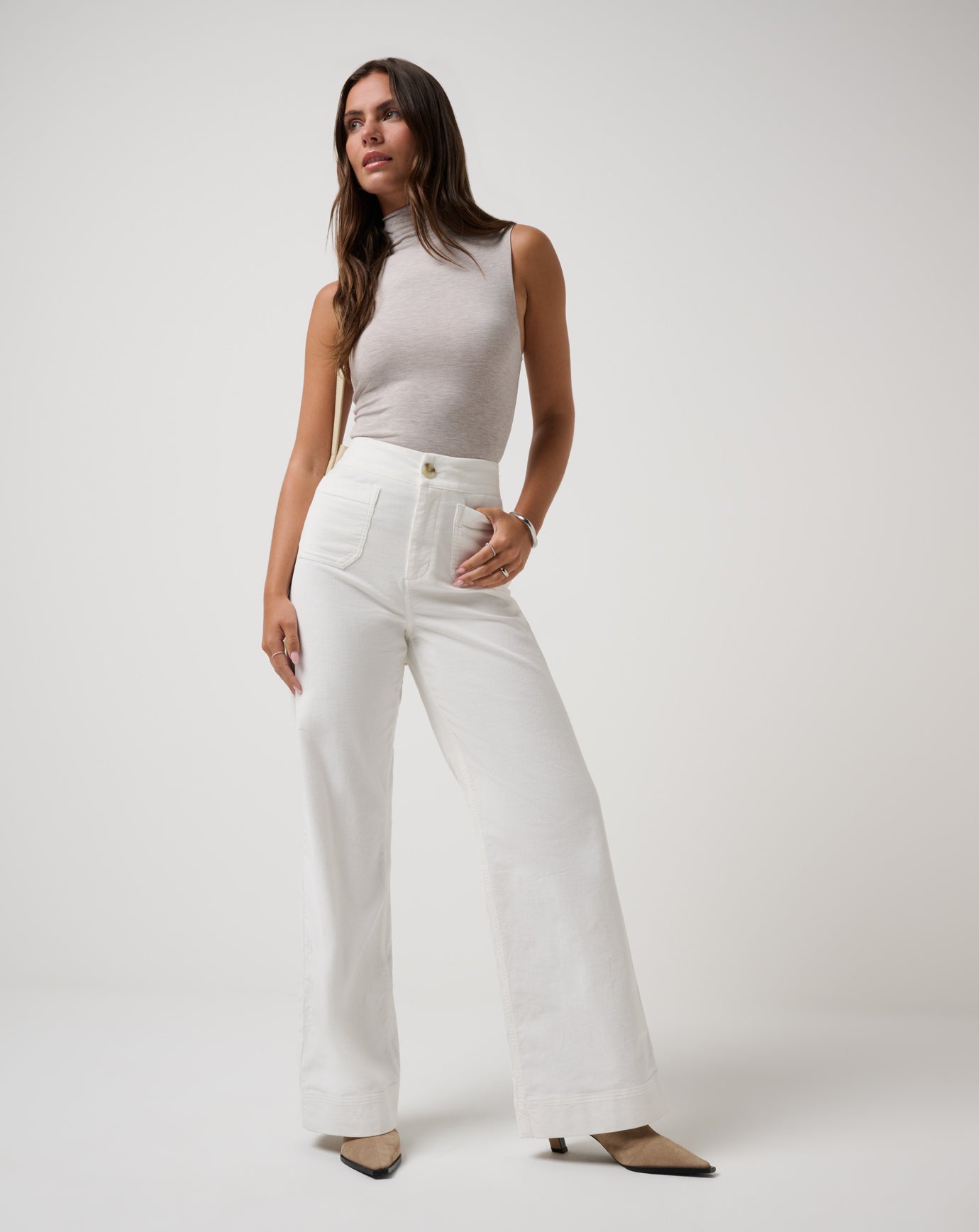 Everyday Cord Long Pant Women/Snow White