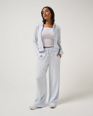 Cloud Terry Wide Leg Pant Women/Heather Ancient Water