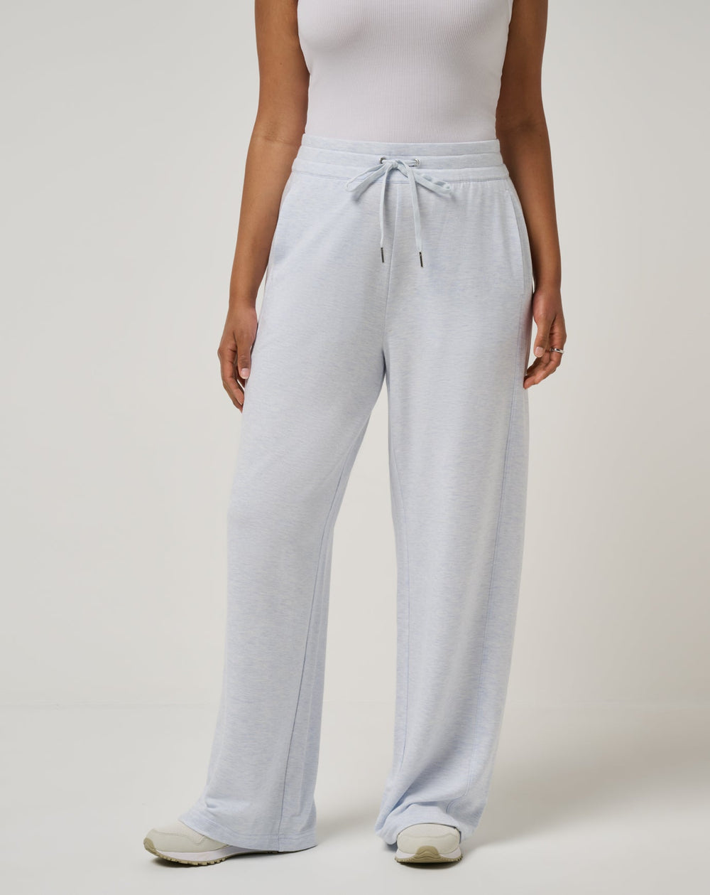 Cloud Terry Wide Leg Pant Women/Heather Ancient Water