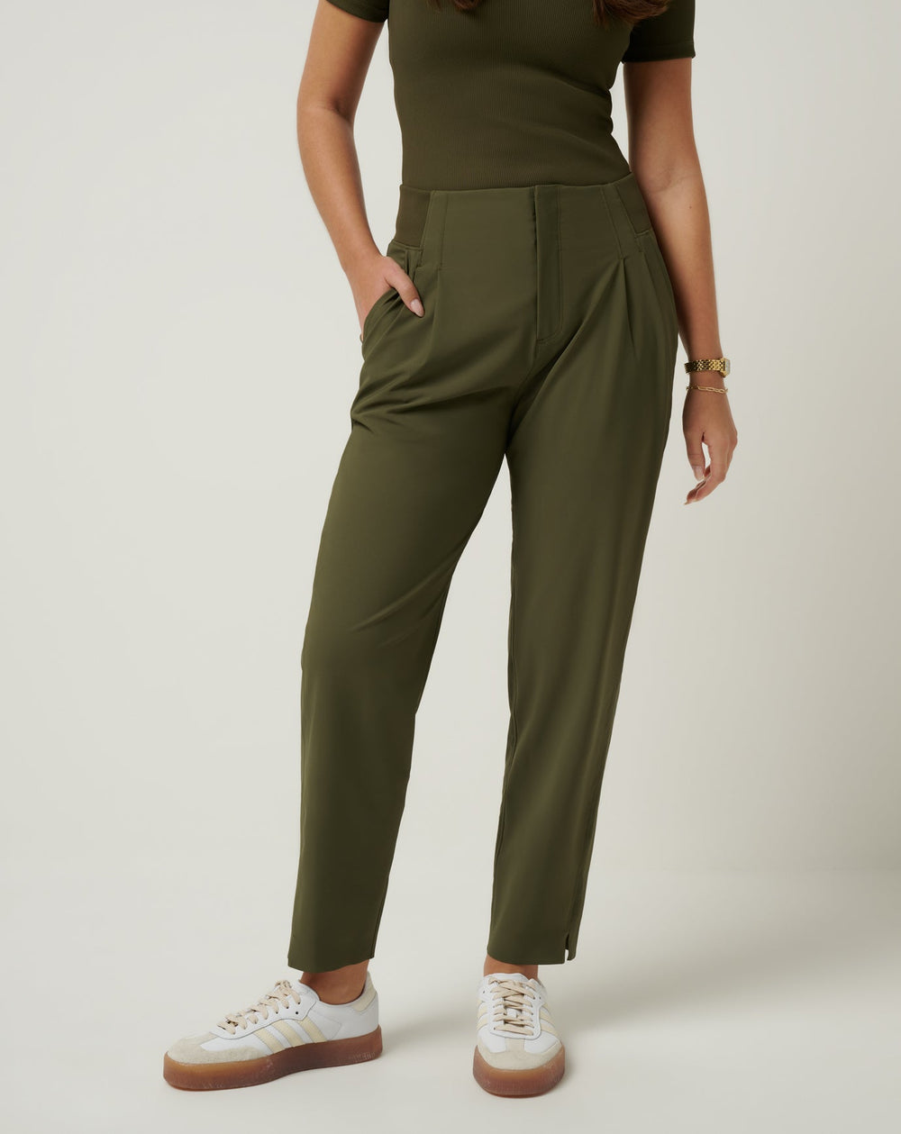Moontide Pant Women|Golf/Grape Leaf