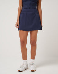 Moveknit Game Set Match Skort Women|Golf/Navy Blazer