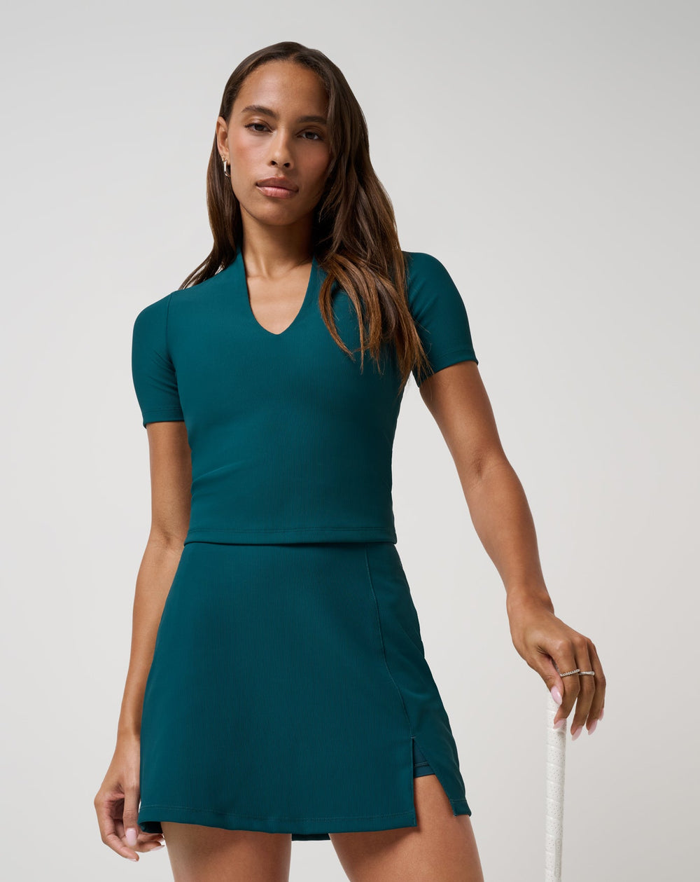 Moveknit Rib Limitless Skort Women|Golf/Dark Sea