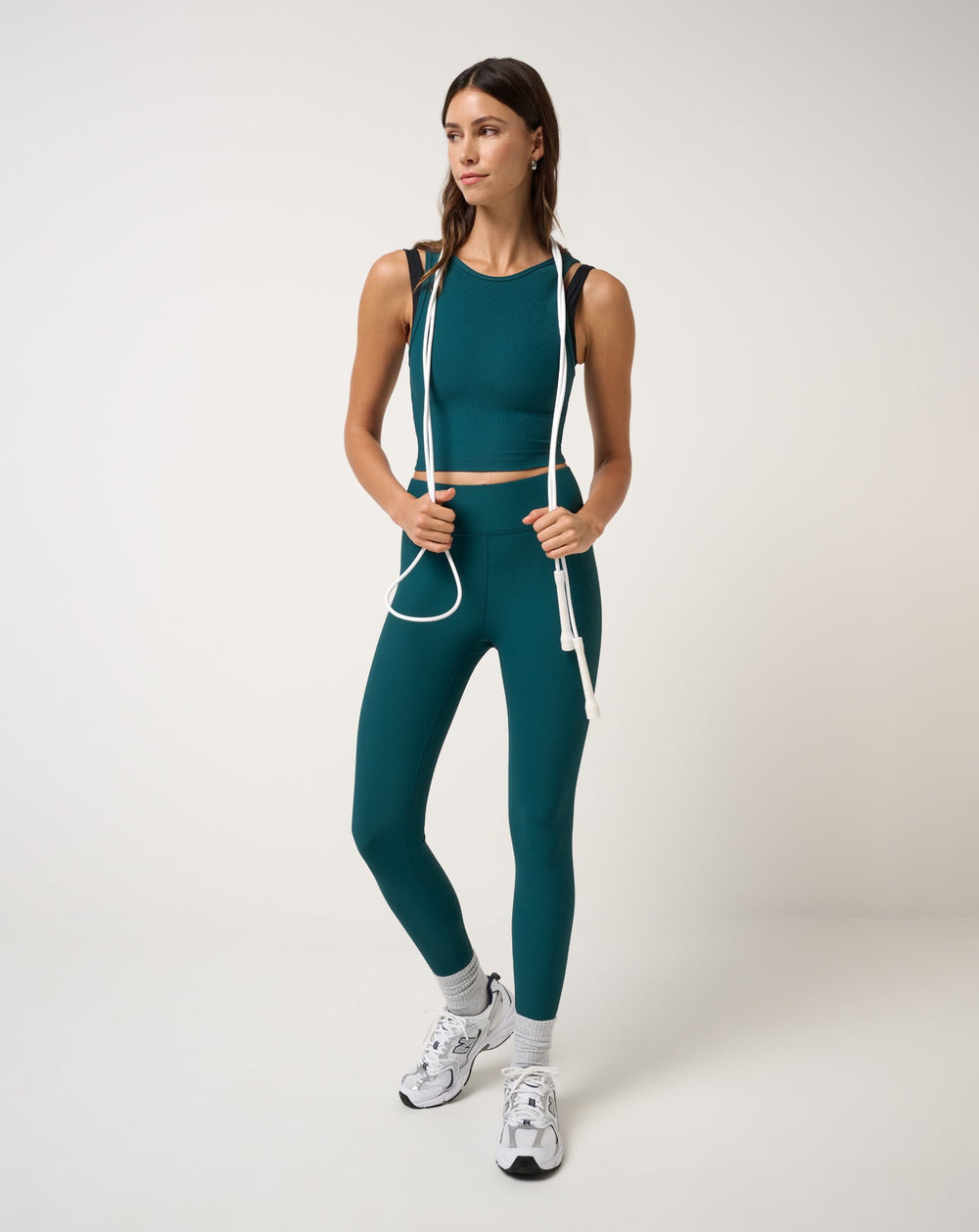Moveknit Rib Legging Women|Golf/Dark Sea