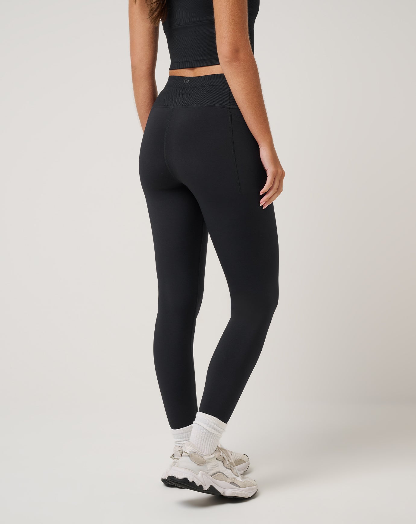 Moveknit Tie Bonded Legging Women|Golf/Black