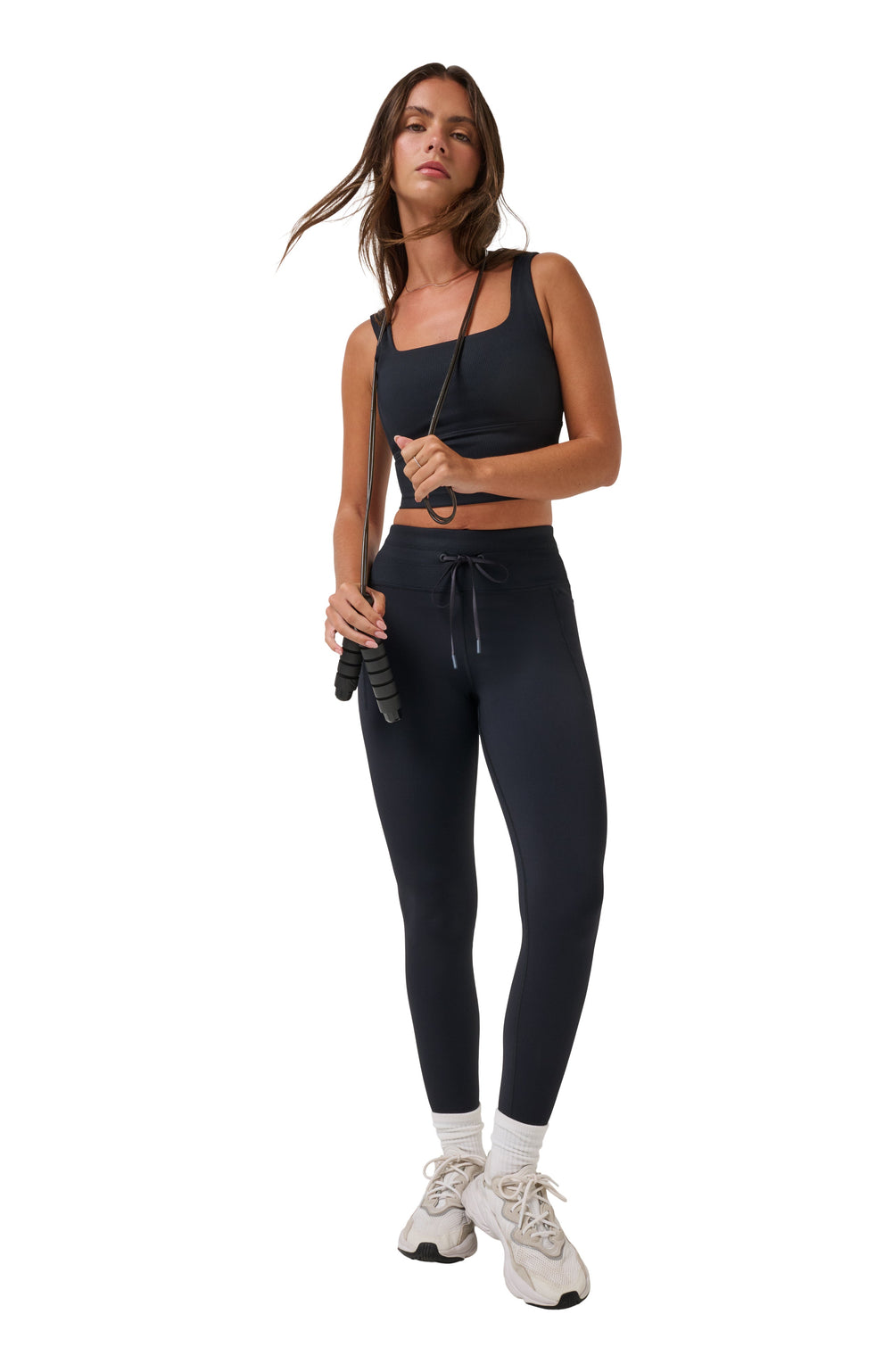 Moveknit Tie Bonded Legging Women|Golf/Black