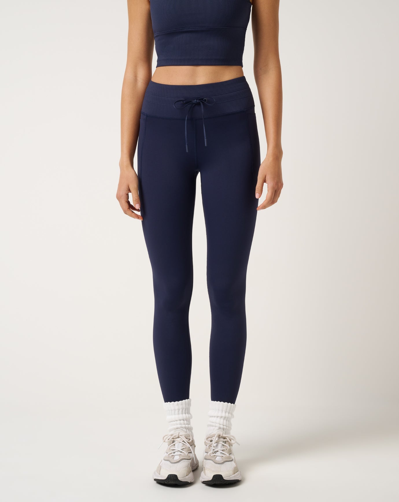 Moveknit Tie Bonded Legging Women|Golf/Navy Blazer