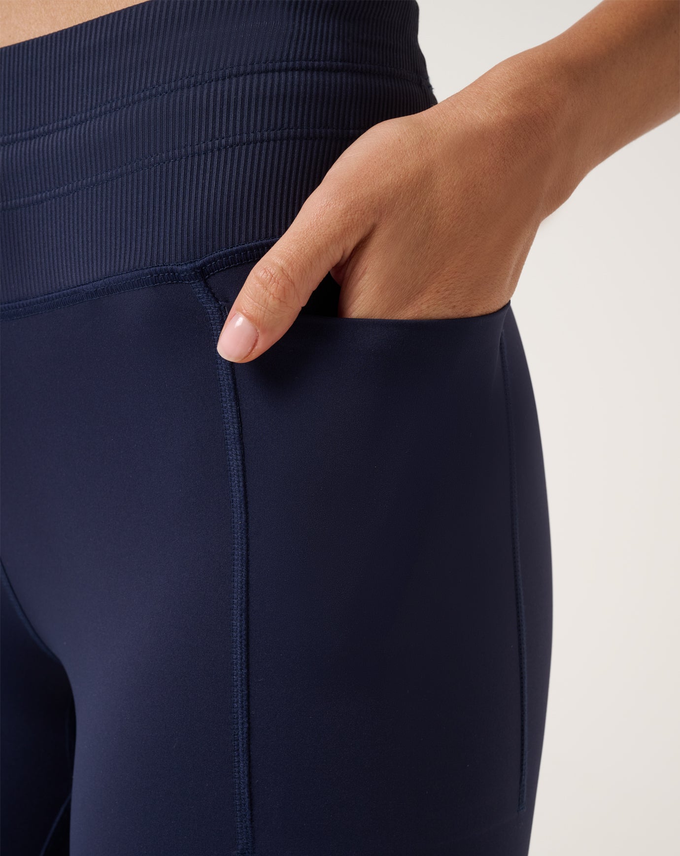 Moveknit Tie Bonded Legging Women|Golf/Navy Blazer