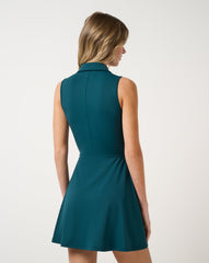 Moveknit Sleeveless Polo Dress 2.0 Women|Golf/Dark Sea