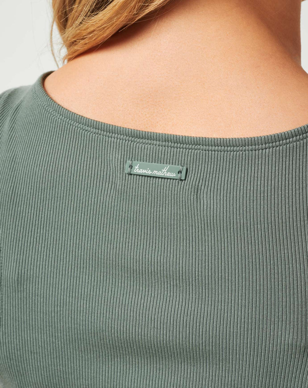 Cloud Rib Hadley Wood Dress Women/Agave Green