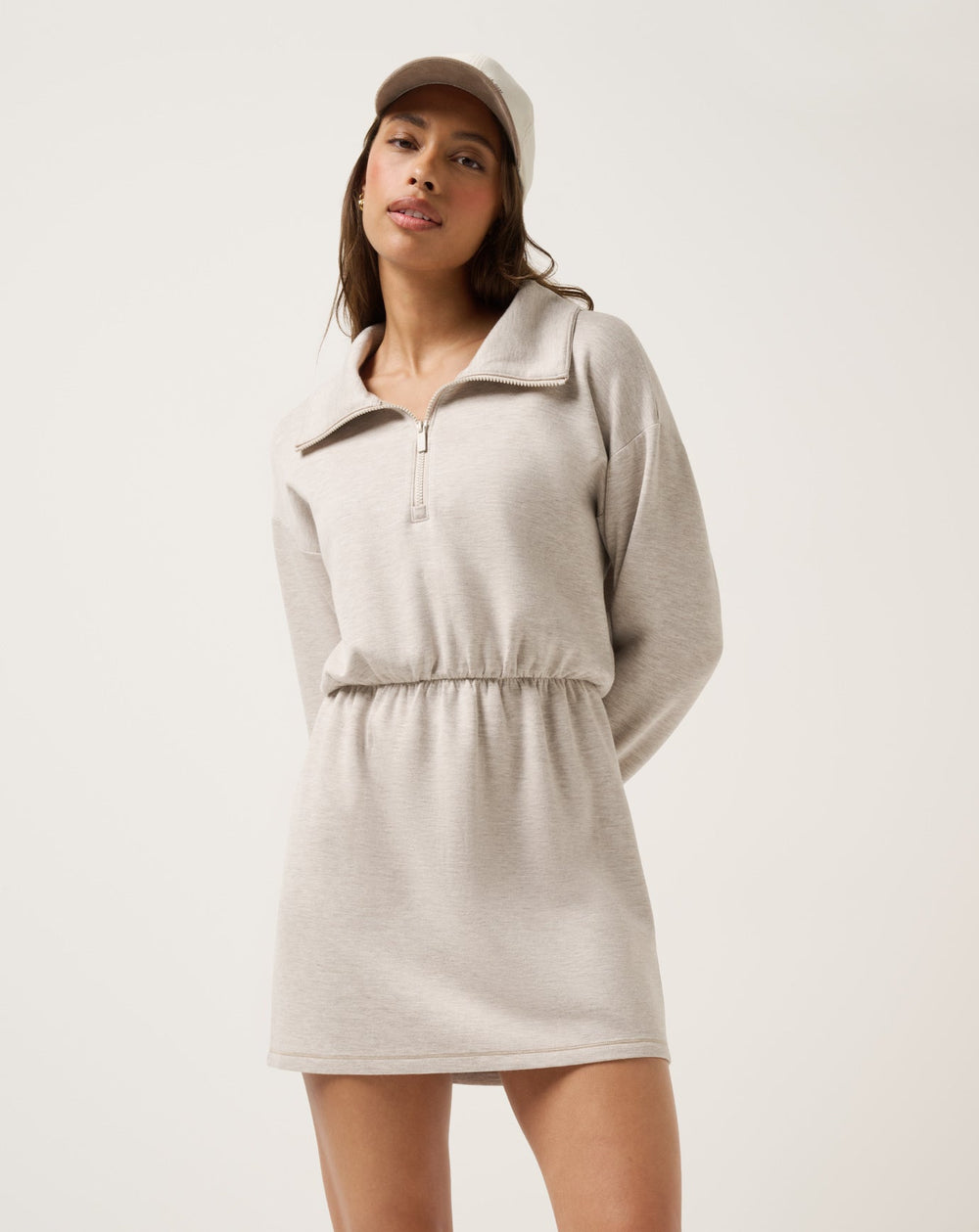 Skyloft Soft Zip Dress Women/Heather Savannah Tan