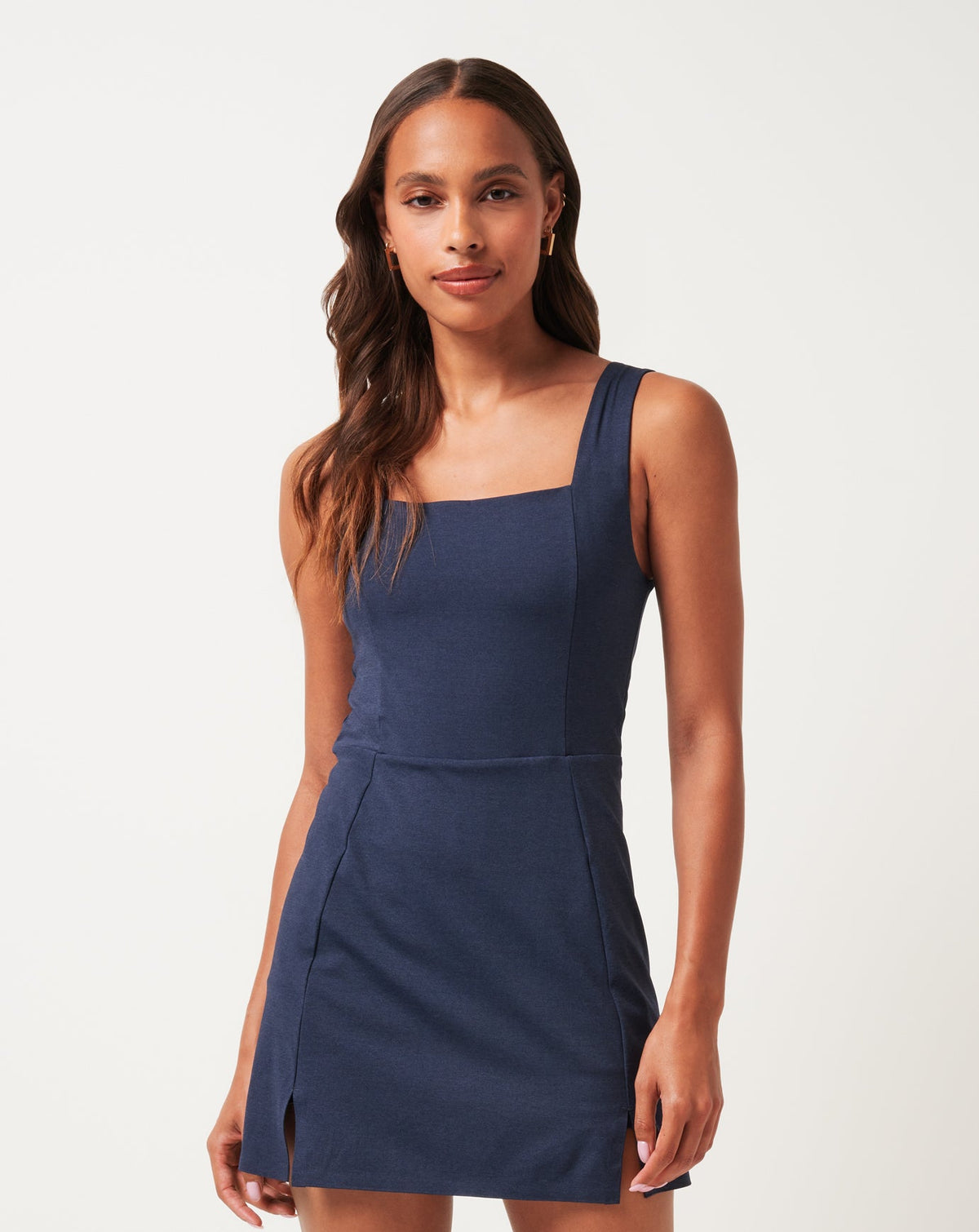 Moveknit Sleeveless Dress Women|Golf/Heather Navy Blazer