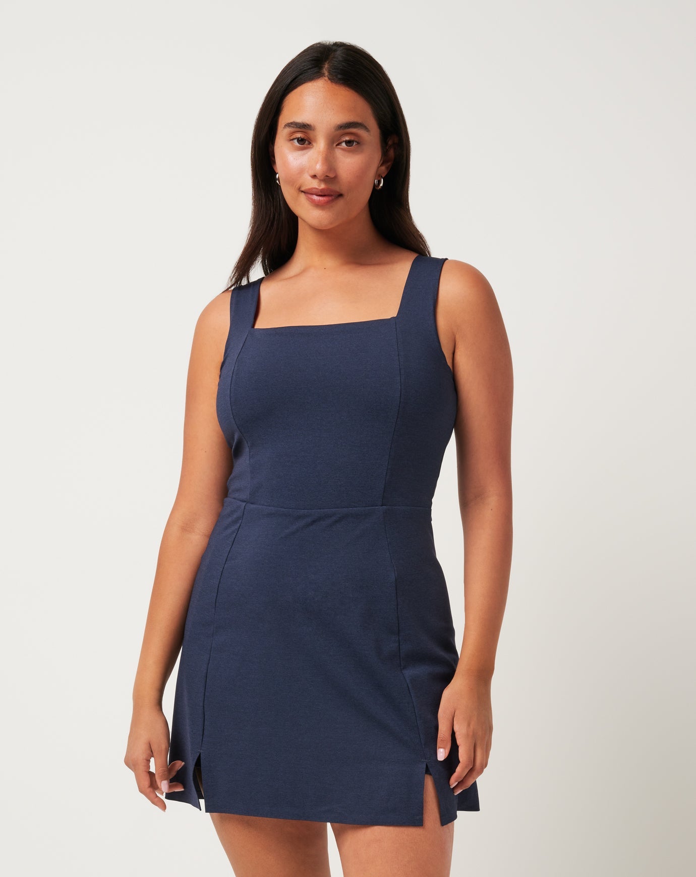 Moveknit Sleeveless Dress Women|Golf/Heather Navy Blazer