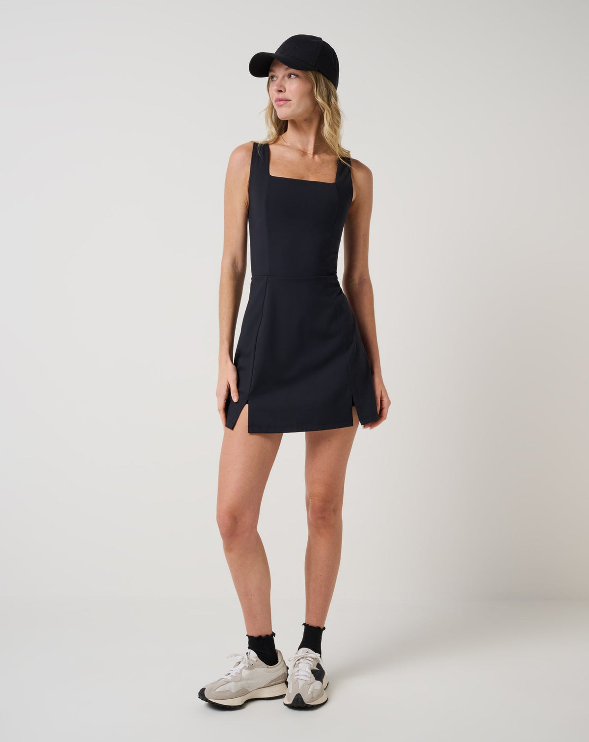 Moveknit Sleeveless Dress Women|Golf/Black