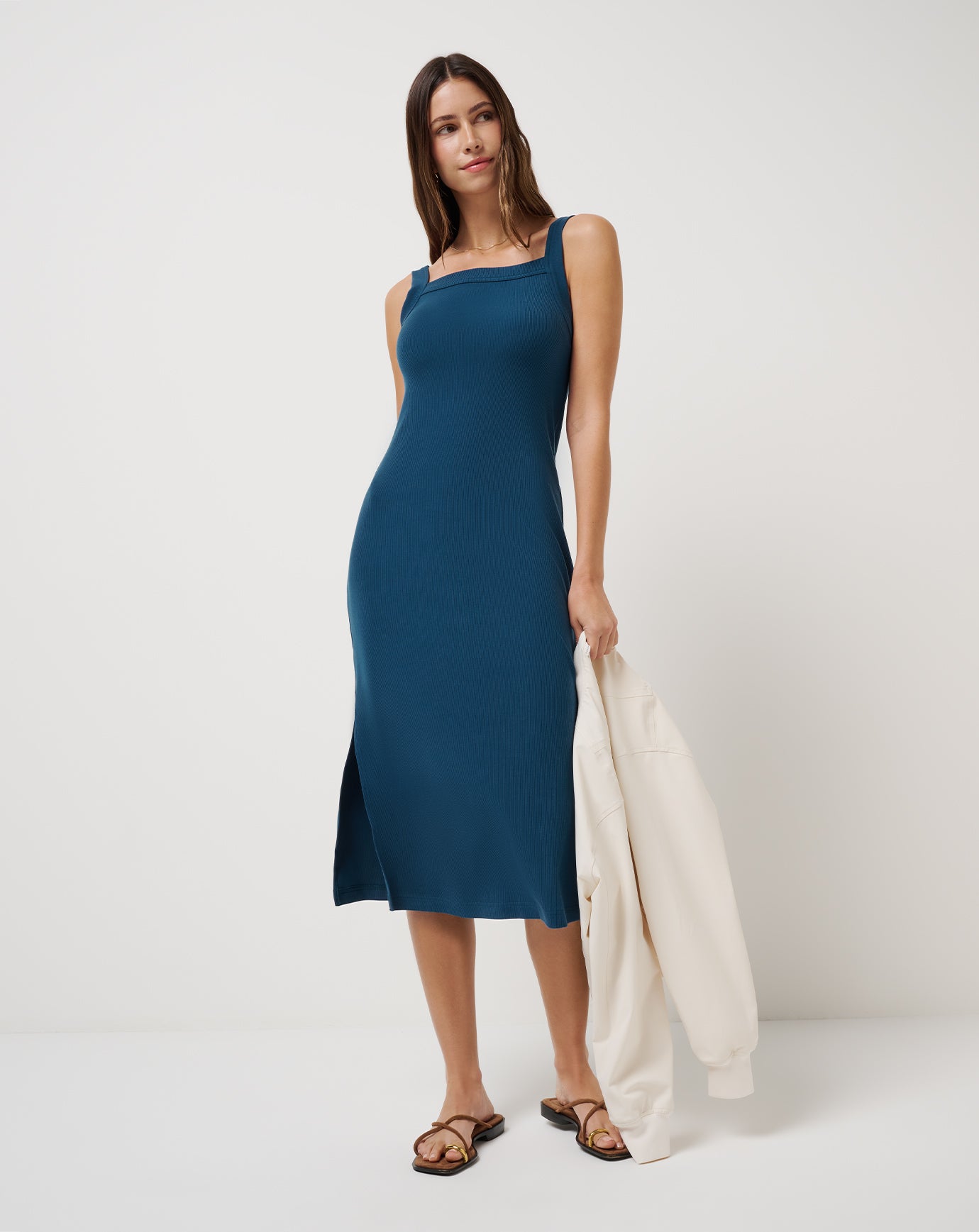 Pinot Cloud Midi Dress Women/Poseidon