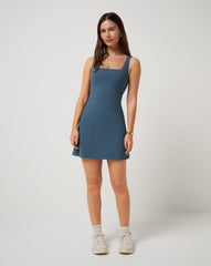Moveknit Afterglow Dress Women|Golf/Dark Slate