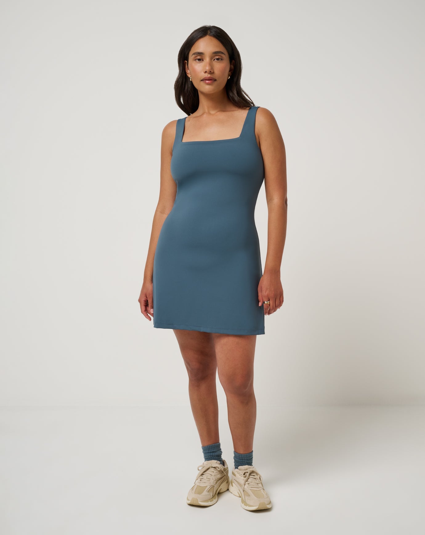 Moveknit Afterglow Dress Women|Golf/Dark Slate