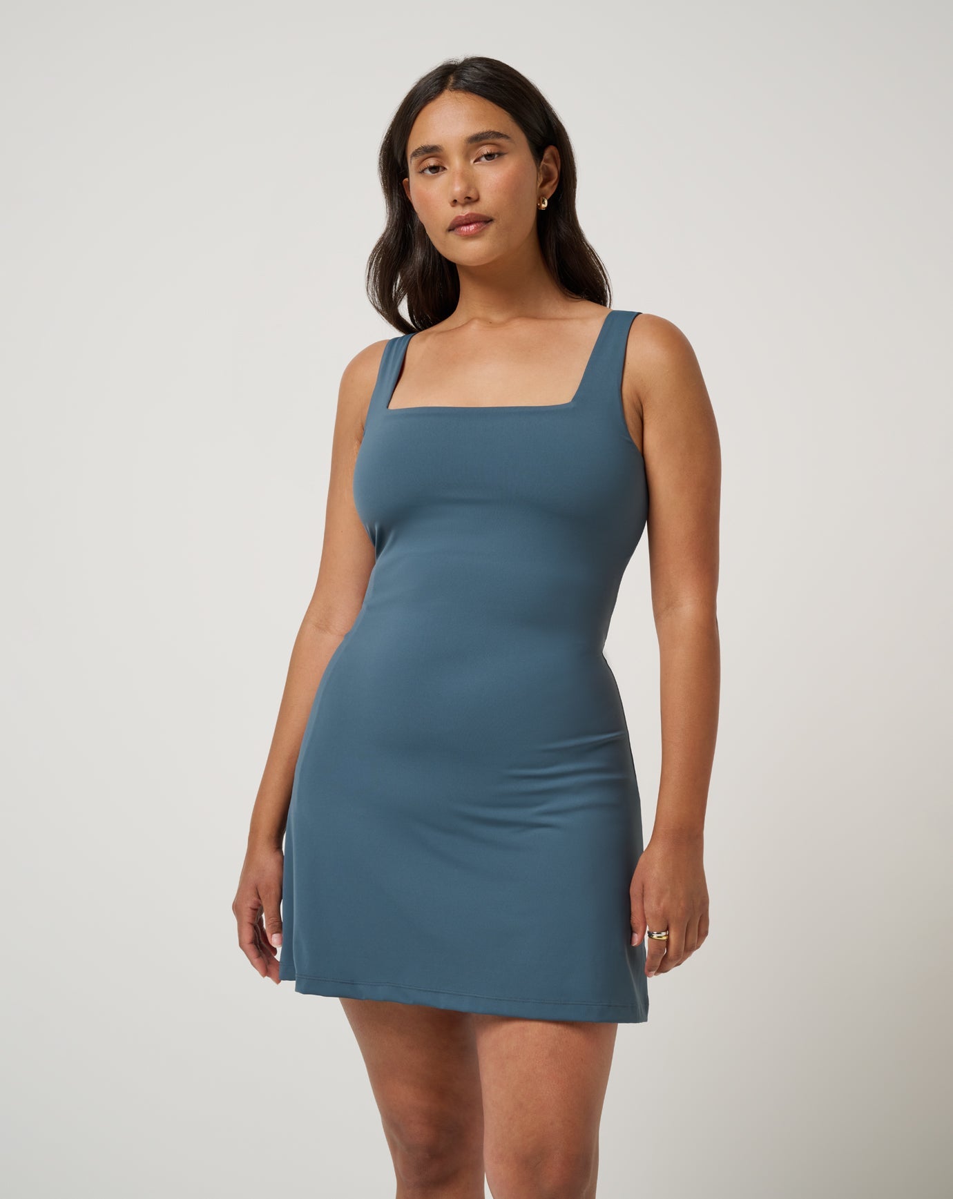 Moveknit Afterglow Dress Women|Golf/Dark Slate