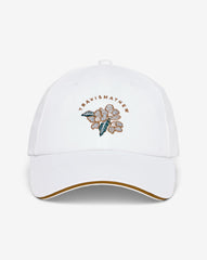 Floral Twisted Ivy Adjustable Hat Accessories/White