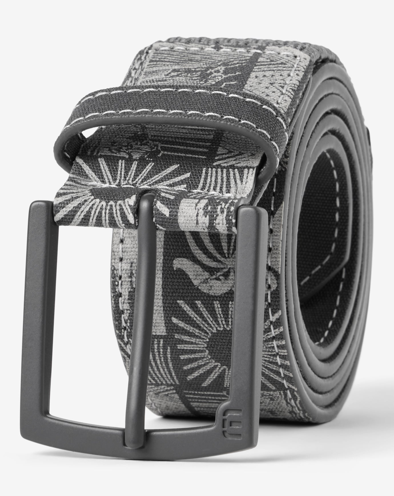 Marina Mingle Canvas Stretch Belt Accessories|Golf/Ebony