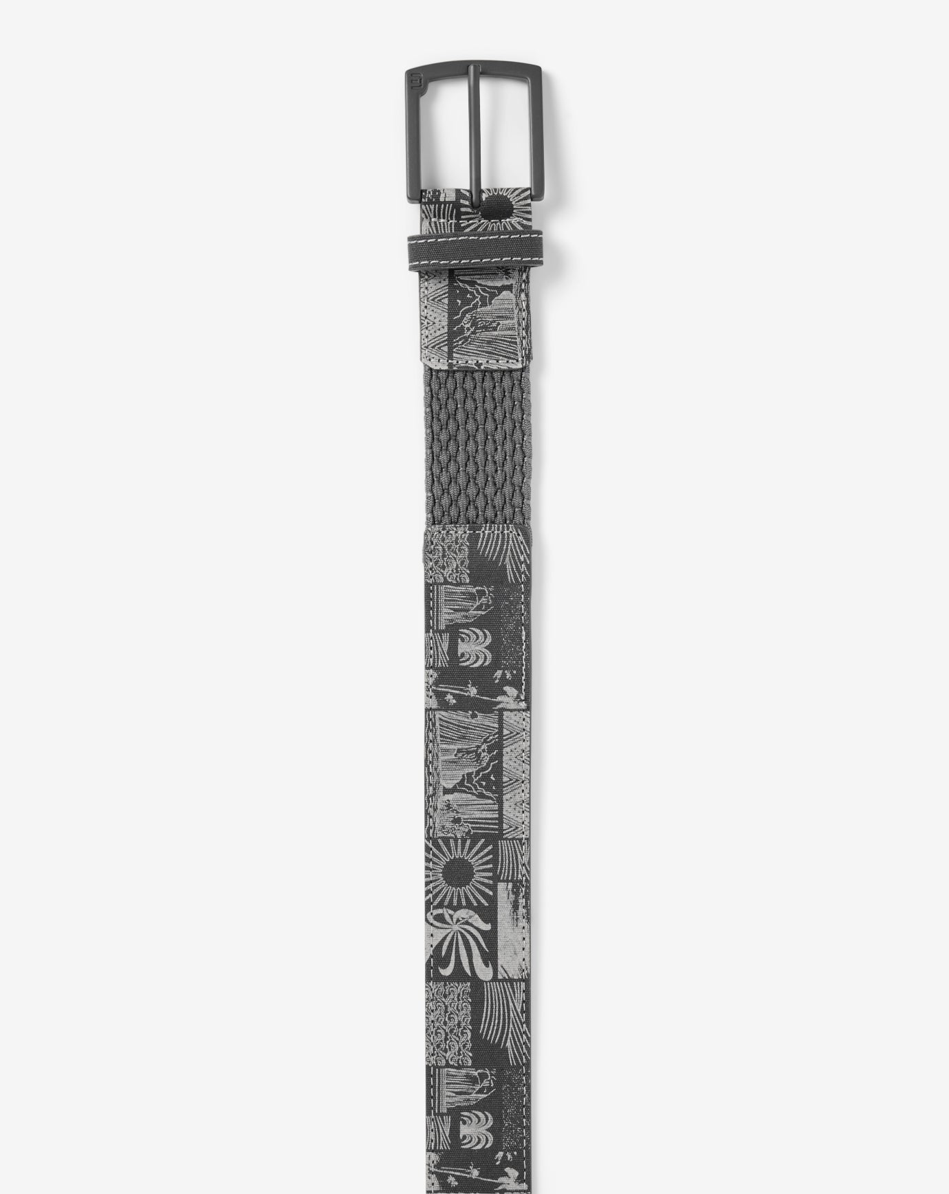 Marina Mingle Canvas Stretch Belt Accessories|Golf/Ebony