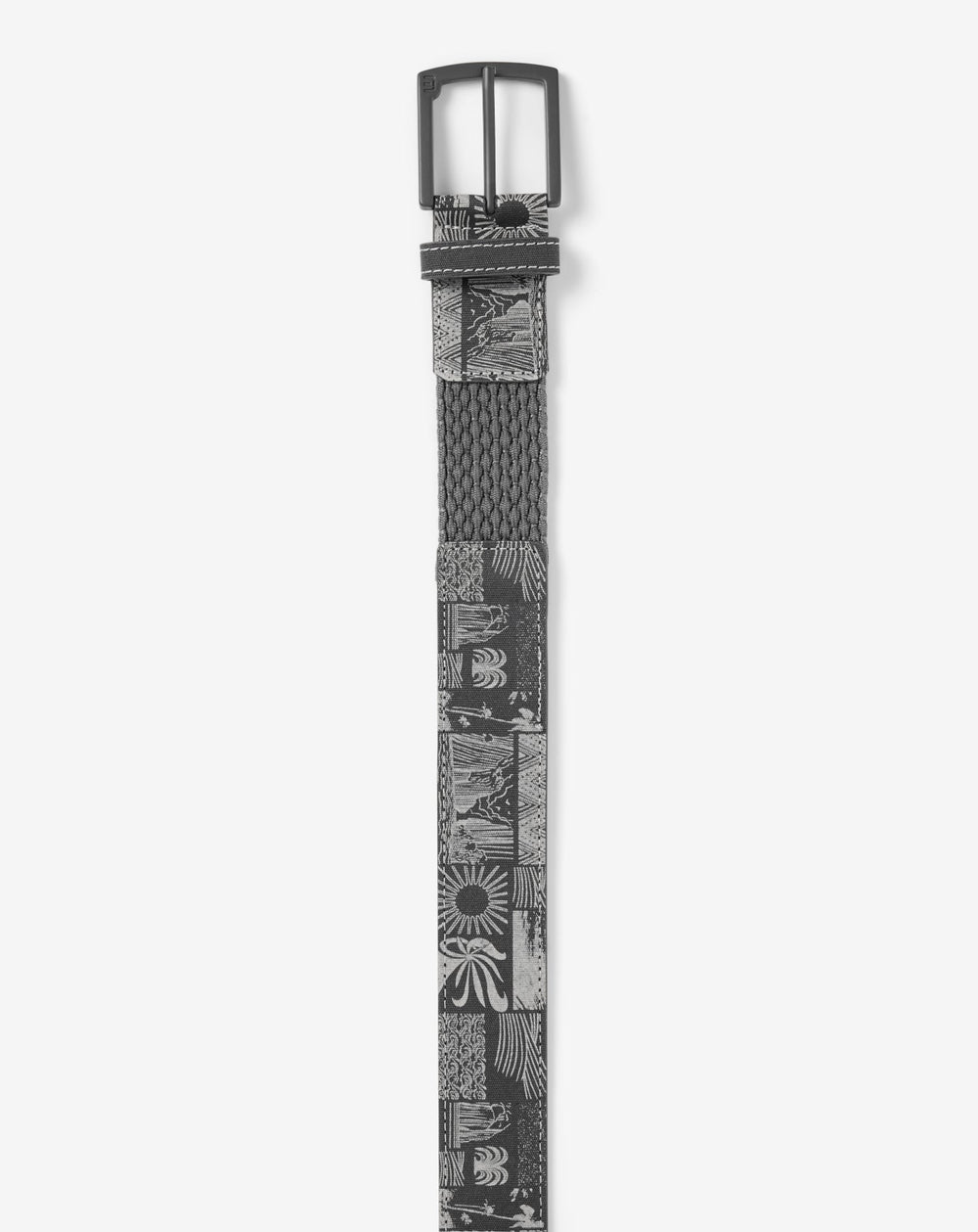 Marina Mingle Canvas Stretch Belt Accessories|Golf/Ebony