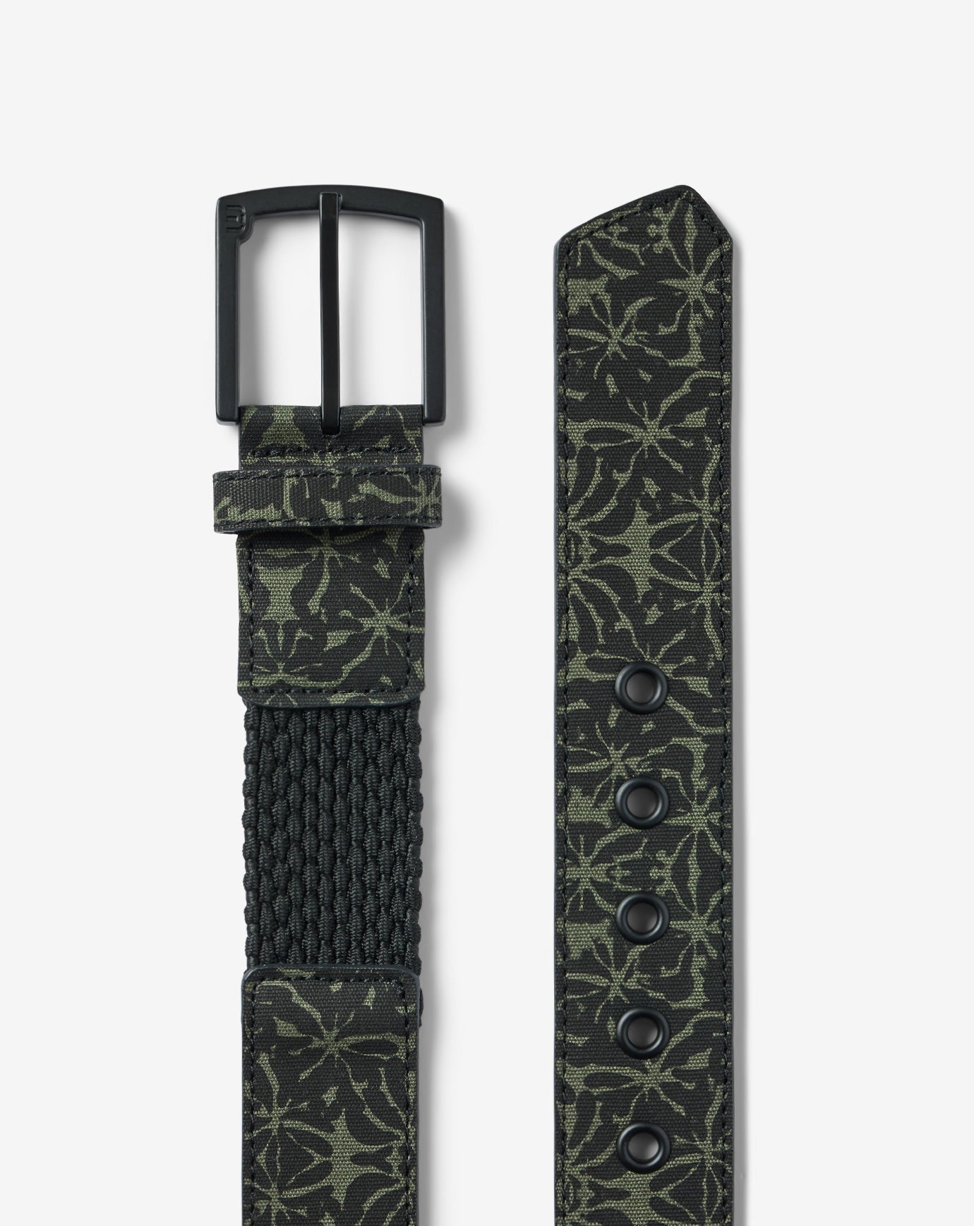 Vine City Canvas Stretch Belt Accessories|Golf/Black