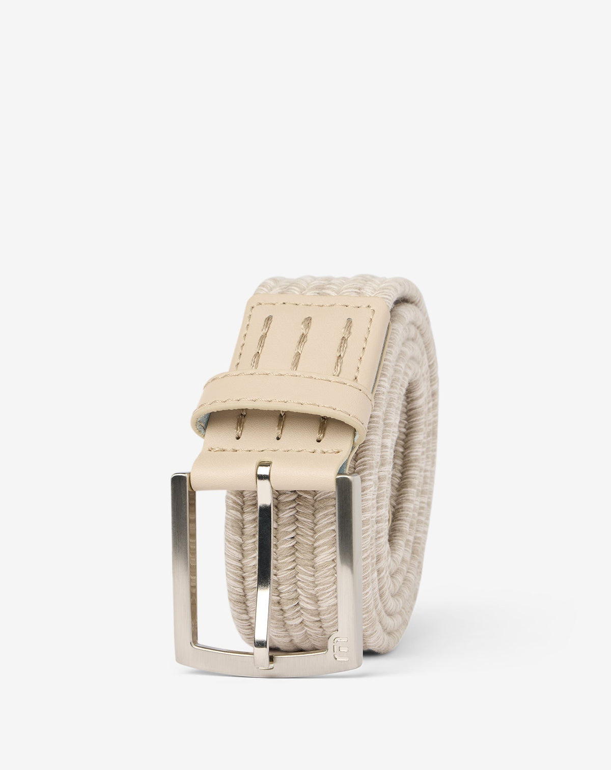 Popsicle Stretch Woven Leather Belt Accessories|Golf/Oxford Tan