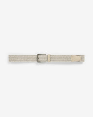 Popsicle Stretch Woven Leather Belt Accessories|Golf/Oxford Tan