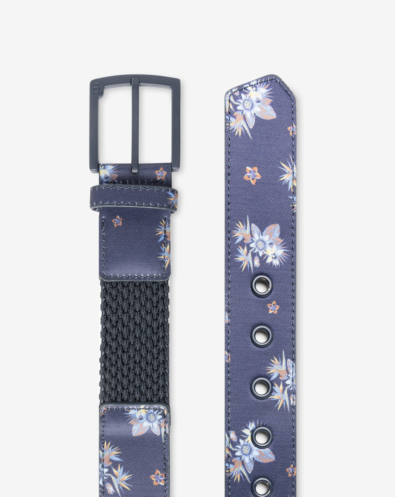 Ocean Flare Canvas Stretch Belt Accessories|Golf/Total Eclipse
