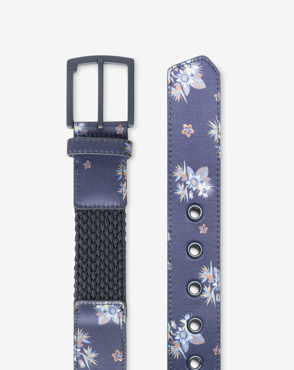 Ocean Flare Canvas Stretch Belt Accessories|Golf/Total Eclipse