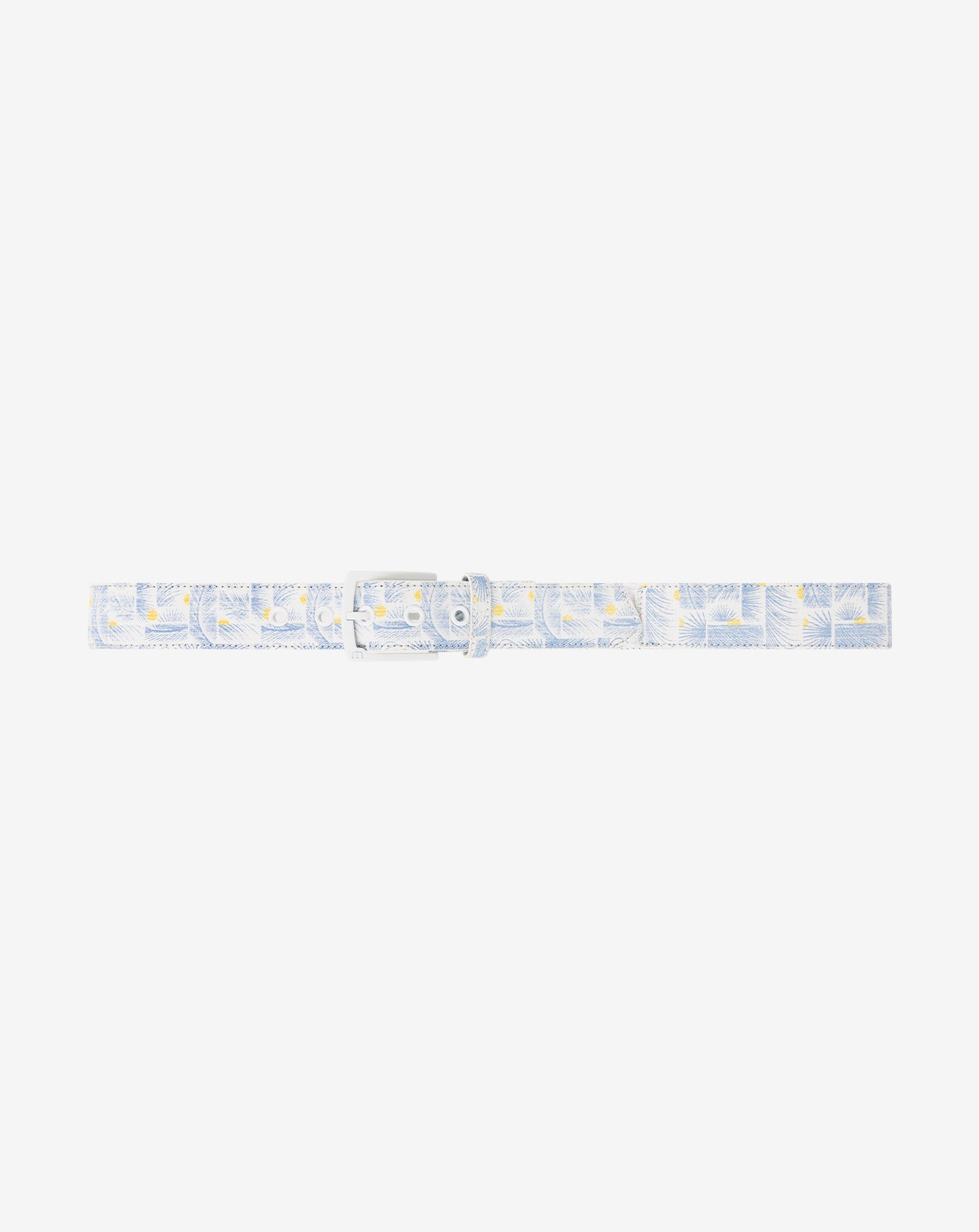 Coconut Mojito Canvas Stretch Belt Accessories|Golf/White
