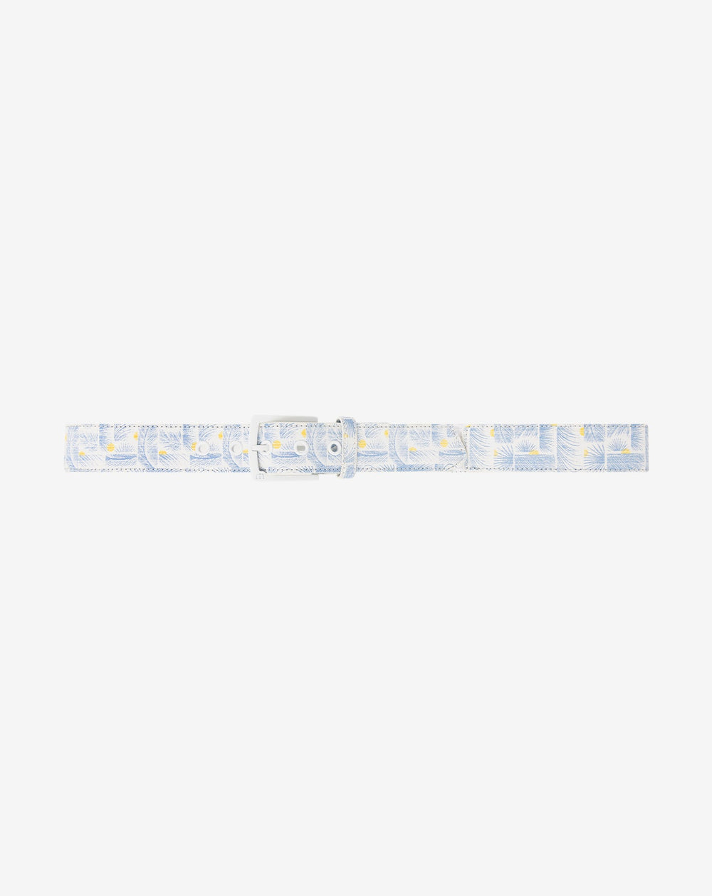 Coconut Mojito Canvas Stretch Belt Accessories|Golf/White