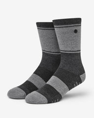 Baja 2.0 Crew Sock Accessories/Heather Grey Pinstripe