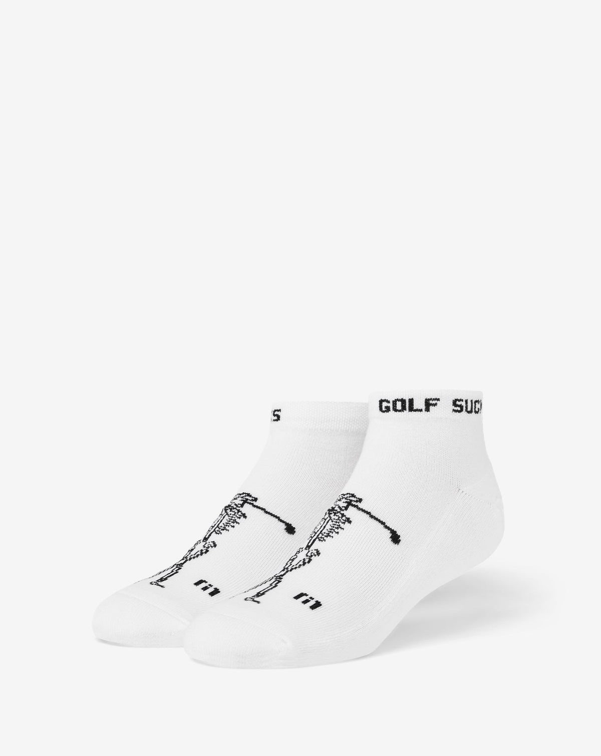 Golf Sucks Ankle Sock Accessories/White