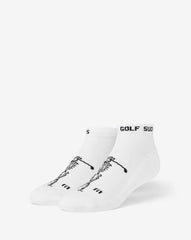 Golf Sucks Ankle Sock Accessories/White