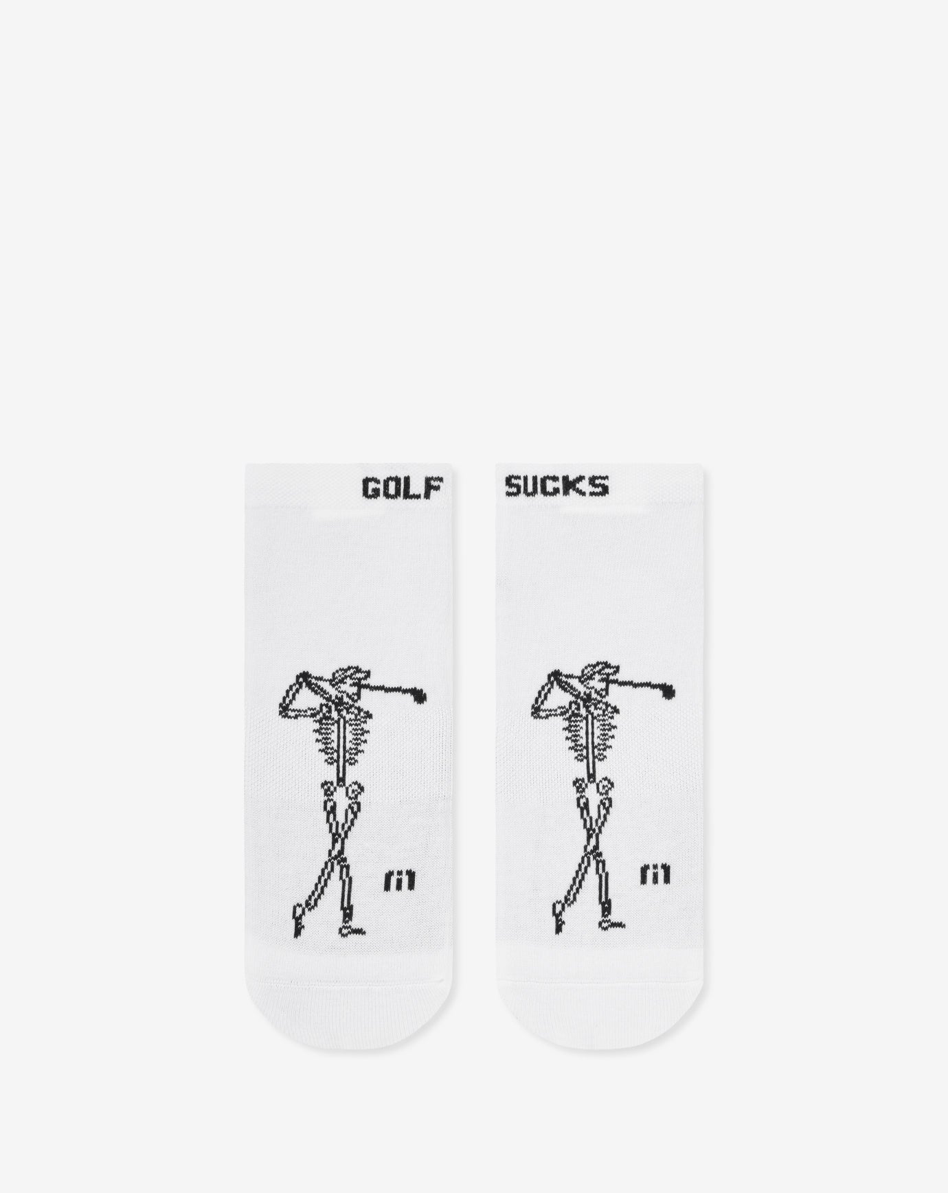 Golf Sucks Ankle Sock Accessories/White