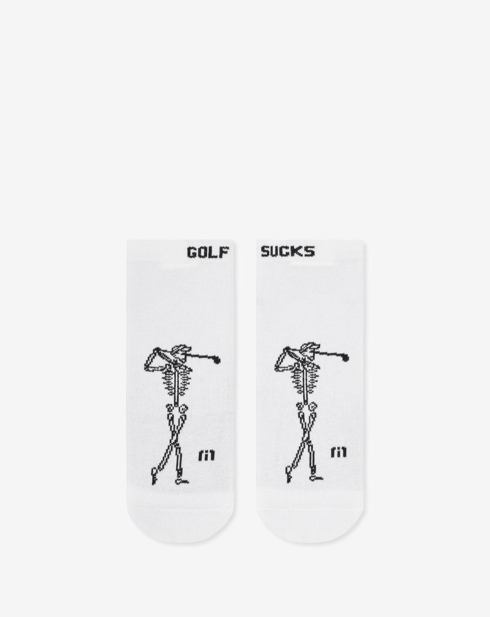 Golf Sucks Ankle Sock Accessories/White