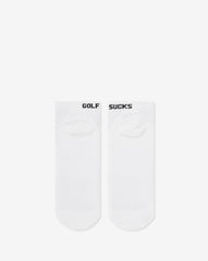 Golf Sucks Ankle Sock Accessories/White