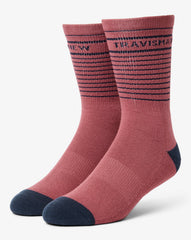 Overall Mood Crew Sock Accessories/Rose Wine