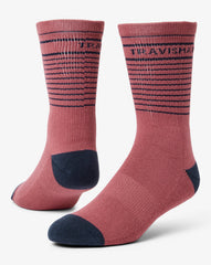 Overall Mood Crew Sock Accessories/Rose Wine