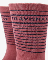 Overall Mood Crew Sock Accessories/Rose Wine