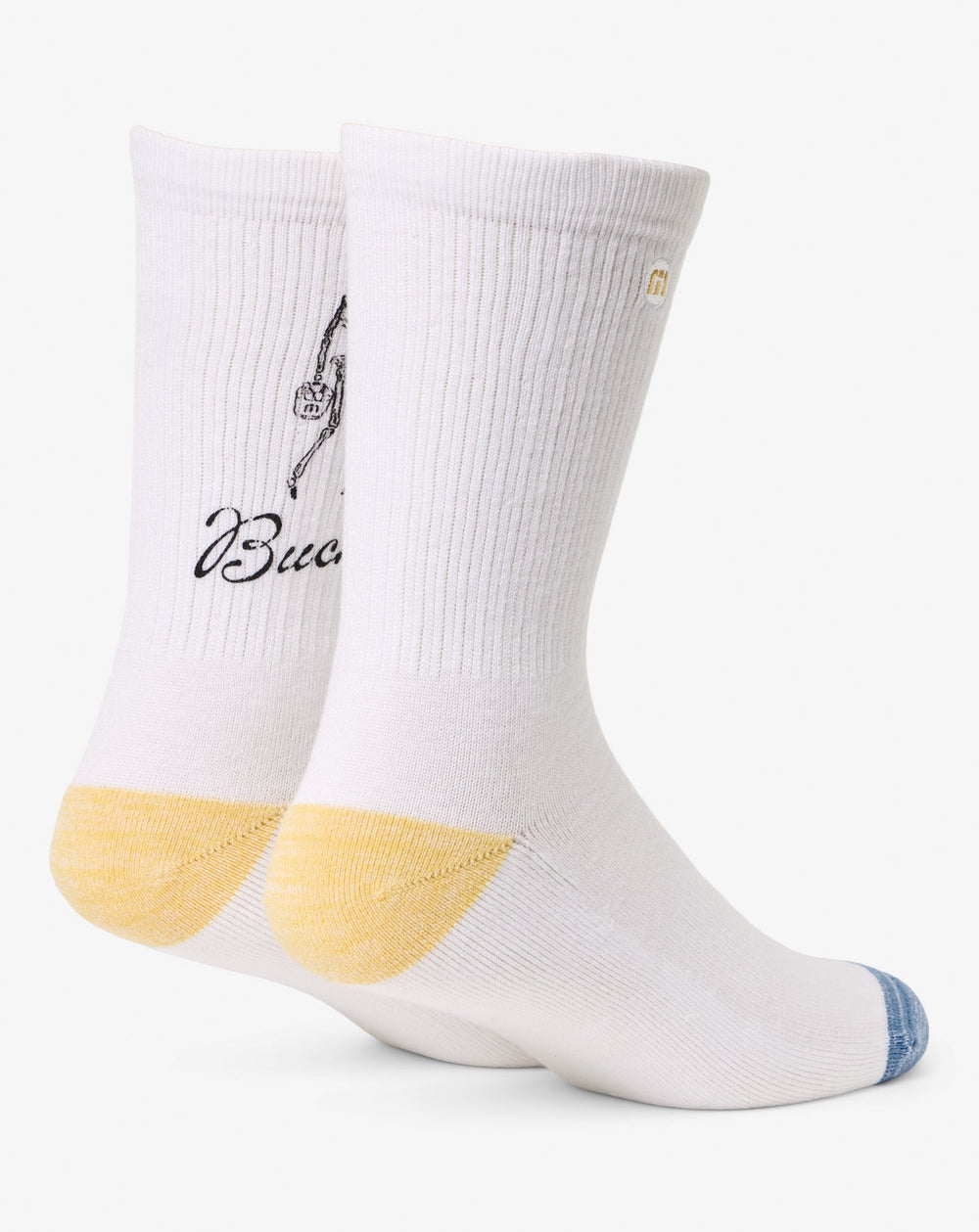 Lost Buckets Crew Sock Accessories/White