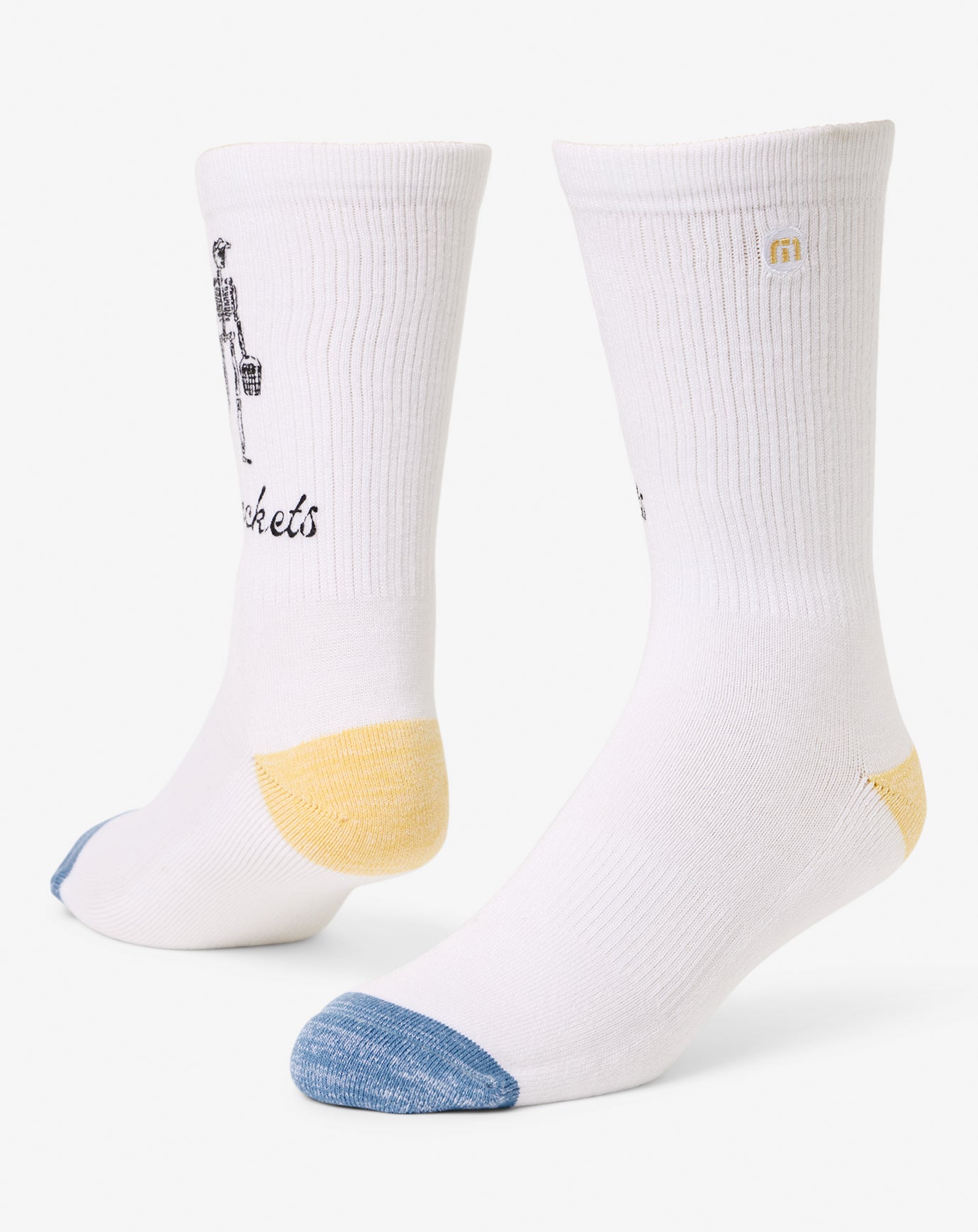 Lost Buckets Crew Sock Accessories/White