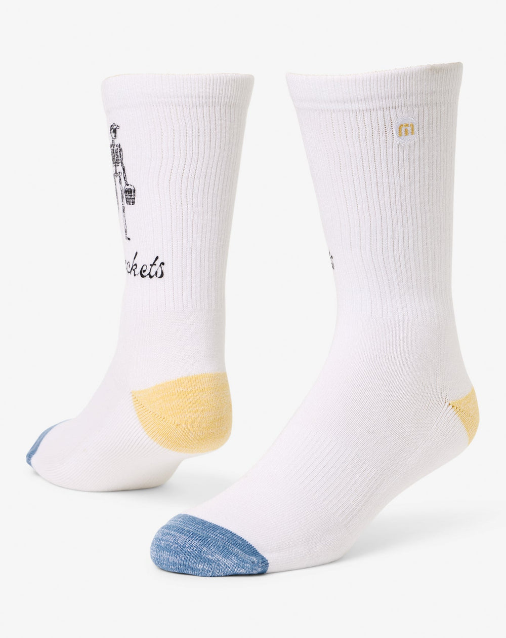 Lost Buckets Crew Sock Accessories/White