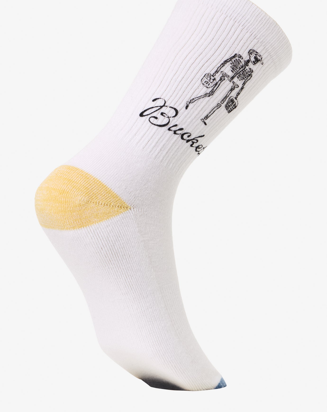 Lost Buckets Crew Sock Accessories/White