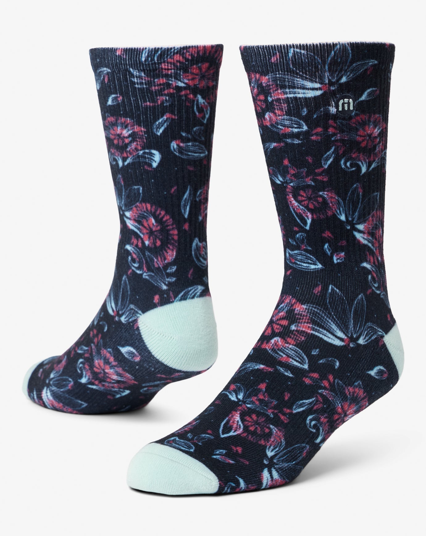 Flourish Crew Sock Accessories/Mood Indigo
