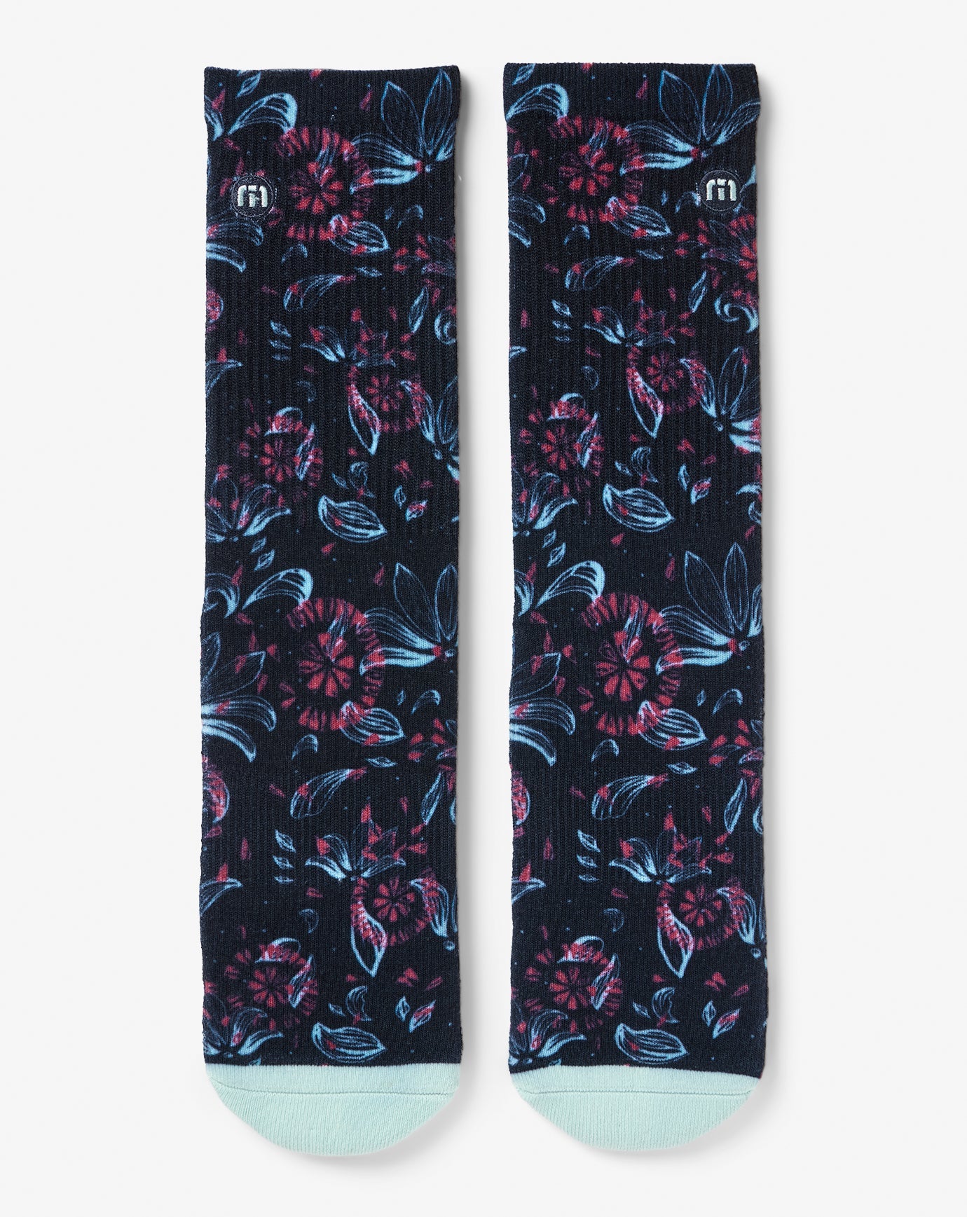 Flourish Crew Sock Accessories/Mood Indigo