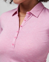 Featherweight Active Polo Golf/Heather Red Violet